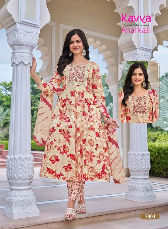 Kavya Anarkali vol 7 catalog best kurti wholesaler