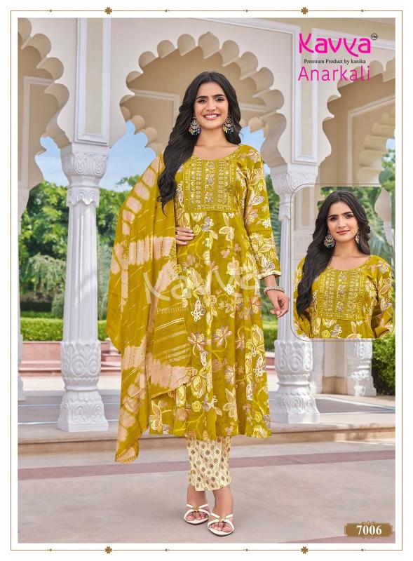 Kavya Anarkali vol 7 catalog best kurti wholesaler