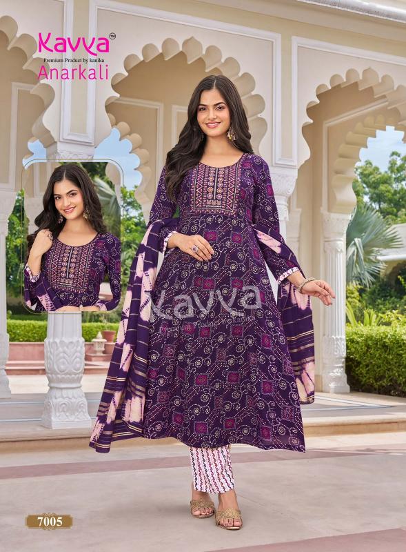 Kavya Anarkali vol 7 catalog best kurti wholesaler