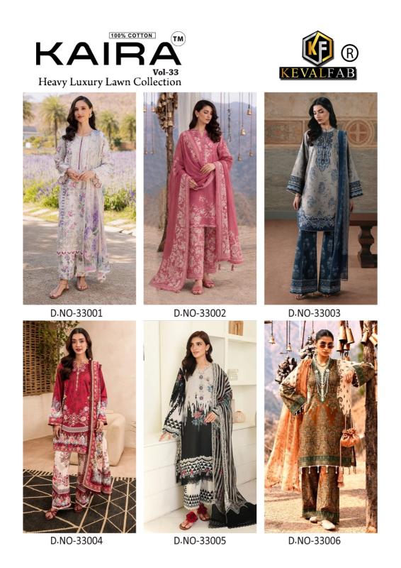 Keval Kaira Vol 33 – Karachi Dress Material Wholesale Catalog