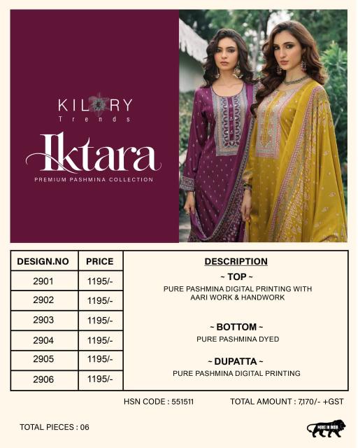 Kilory Iktara catalog ladies salwar kameez wholesale