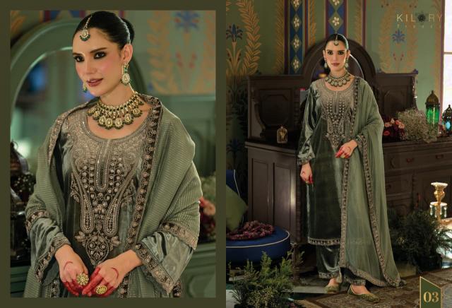 Kilory Valentino catalog designer salwar kameez at wholesale price
