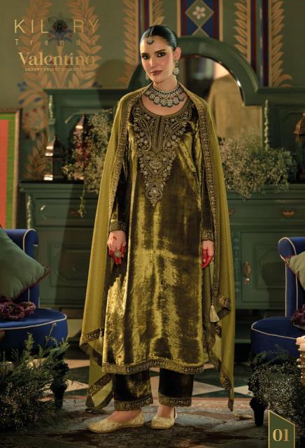 Kilory Valentino catalog designer salwar kameez at wholesale price