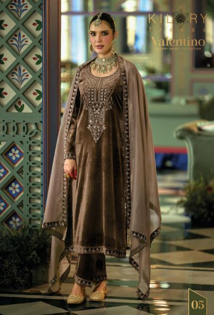 Kilory Valentino catalog designer salwar kameez at wholesale price