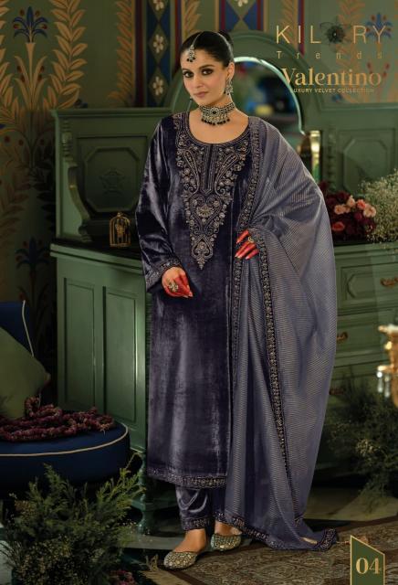 Kilory Valentino catalog designer salwar kameez at wholesale price