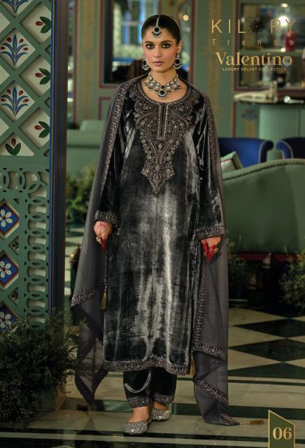 Kilory Valentino catalog designer salwar kameez at wholesale price