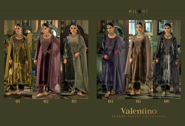 Kilory Valentino catalog designer salwar kameez at wholesale price