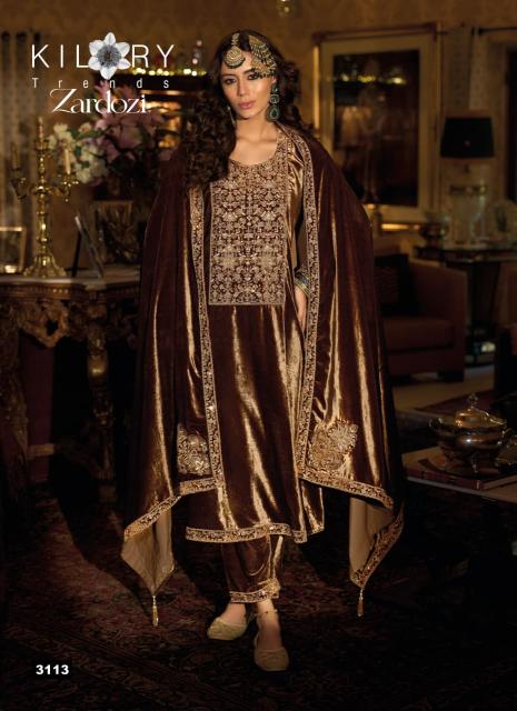 Kilory Zardozi catalog wholesale pakistani designer salwar kameez