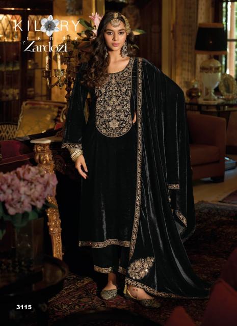 Kilory Zardozi catalog wholesale pakistani designer salwar kameez