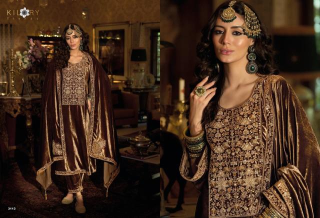 Kilory Zardozi catalog wholesale pakistani designer salwar kameez