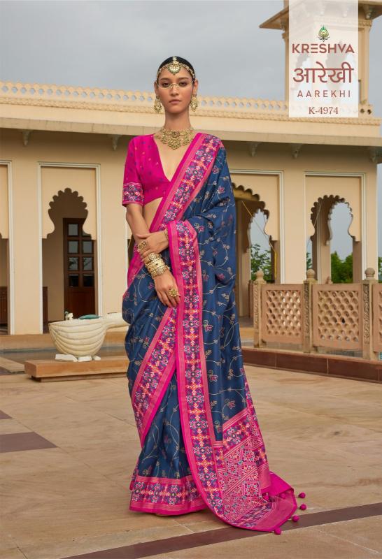 Kreshva Aarekhi catalog patola silk sarees wholesale