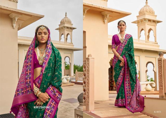 Kreshva Aarekhi catalog patola silk sarees wholesale