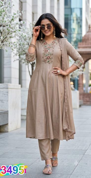 Ladies Flavour 3495 To 3497 catalog solankhi kurti wholesale