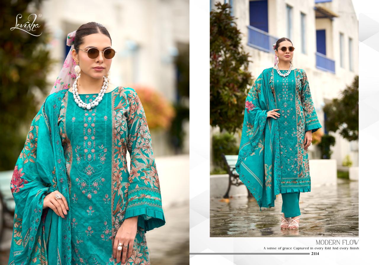 Levisha Madhubala vol 21 catalog wholesale ladies dress material market in surat