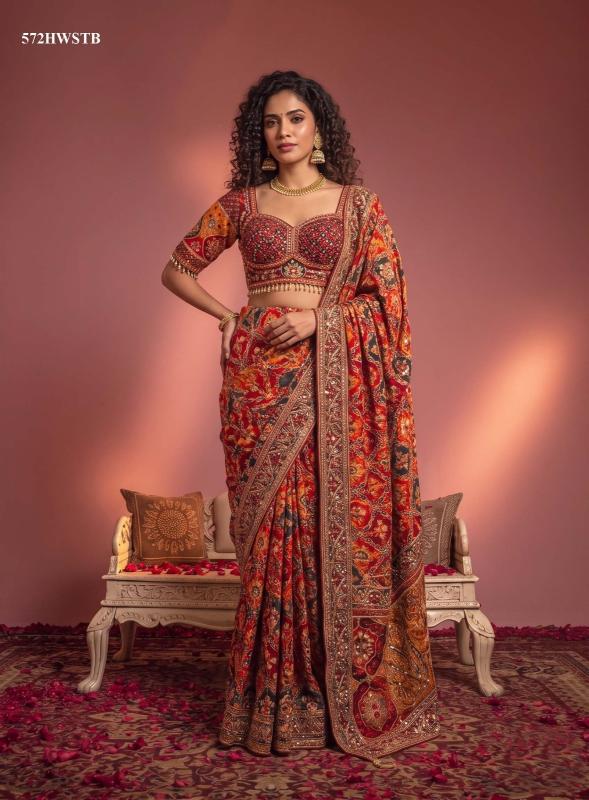 Mahotsav Nimaya Rajwadi Vol 5 catalog work sarees wholesale market in surat