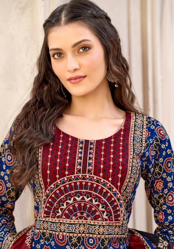 Mayur Ajarakh Vol-13 – Kurti Pant With Dupatta - Wholesale Catalog