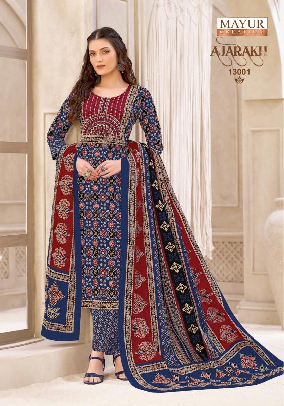 Mayur Ajarakh Vol-13 – Kurti Pant With Dupatta - Wholesale Catalog