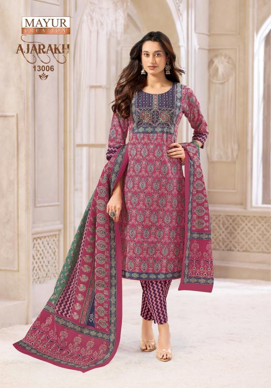 Mayur Ajarakh Vol-13 – Kurti Pant With Dupatta - Wholesale Catalog