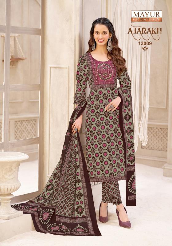 Mayur Ajarakh Vol-13 – Kurti Pant With Dupatta - Wholesale Catalog