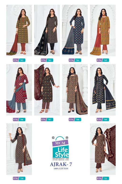 MCM Ajrak Vol-7 – Kurti Pant With Dupatta - Wholesale Catalog