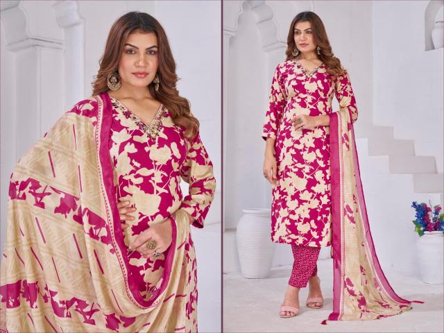 Moksh International Gori vol 3 catalog wholesale kurti pant set