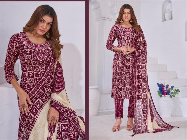 Moksh International Gori vol 3 catalog wholesale kurti pant set