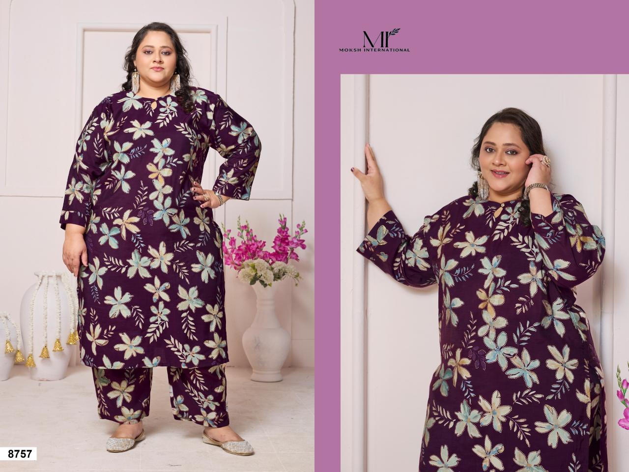 Moksh International Plus Size Co ord Set  Shisha Vol 1 catalog modest co ord sets plus size