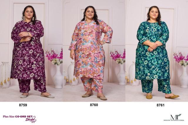 Moksh International Plus Size Co ord Set  Shisha Vol 2 catalog coord set manufacturers in delhi