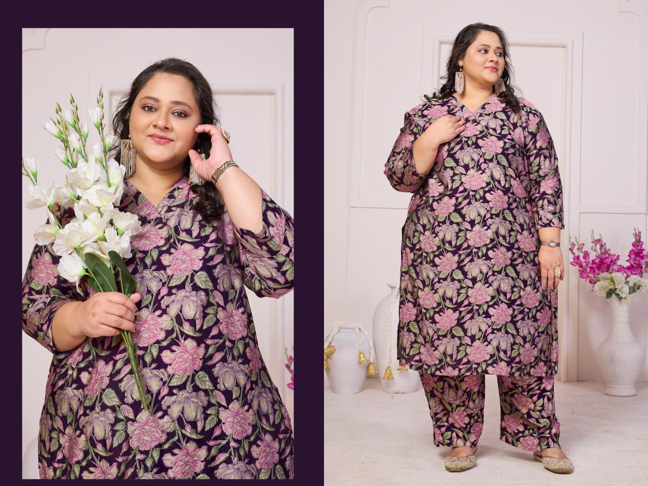 Moksh International Plus Size Co ord Set Shisha Vol 2 catalog coord set wholesale in Surat