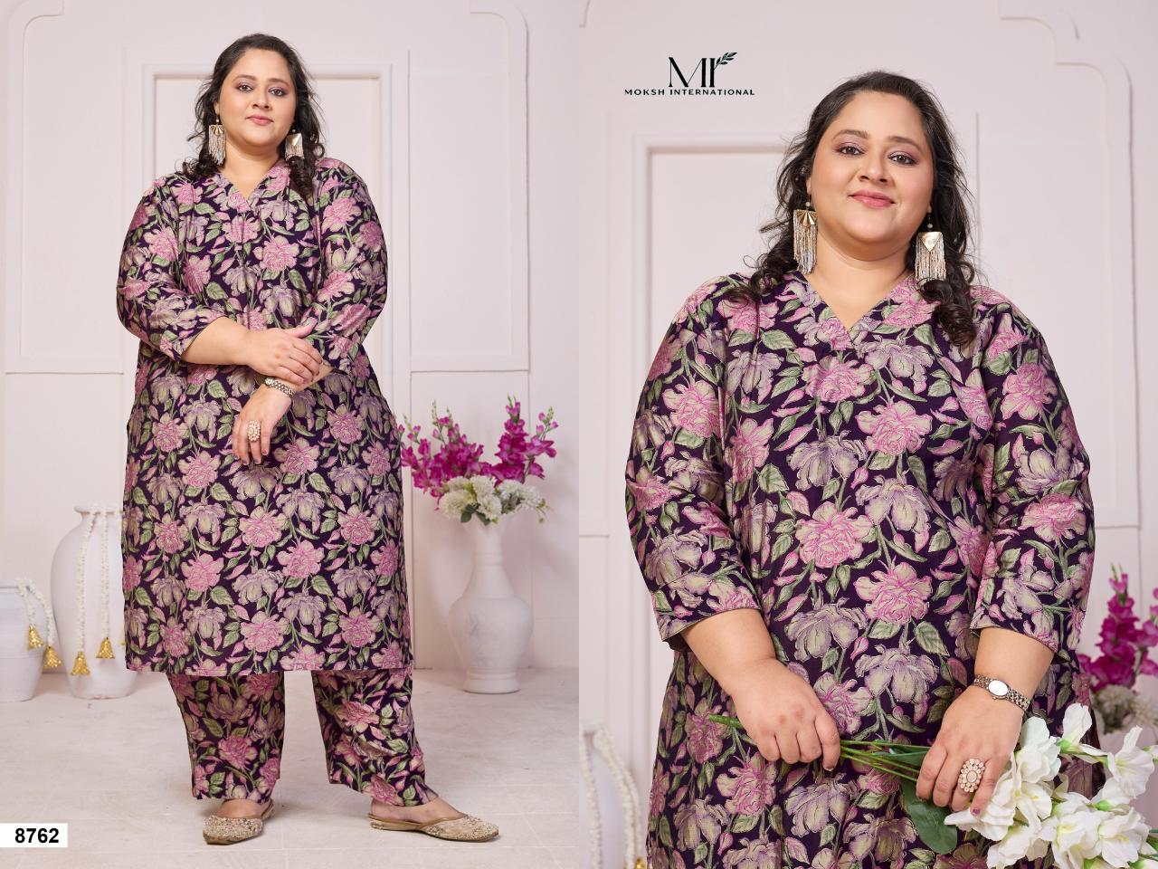 Moksh International Plus Size Co ord Set Shisha Vol 2 catalog coord set wholesale in Surat