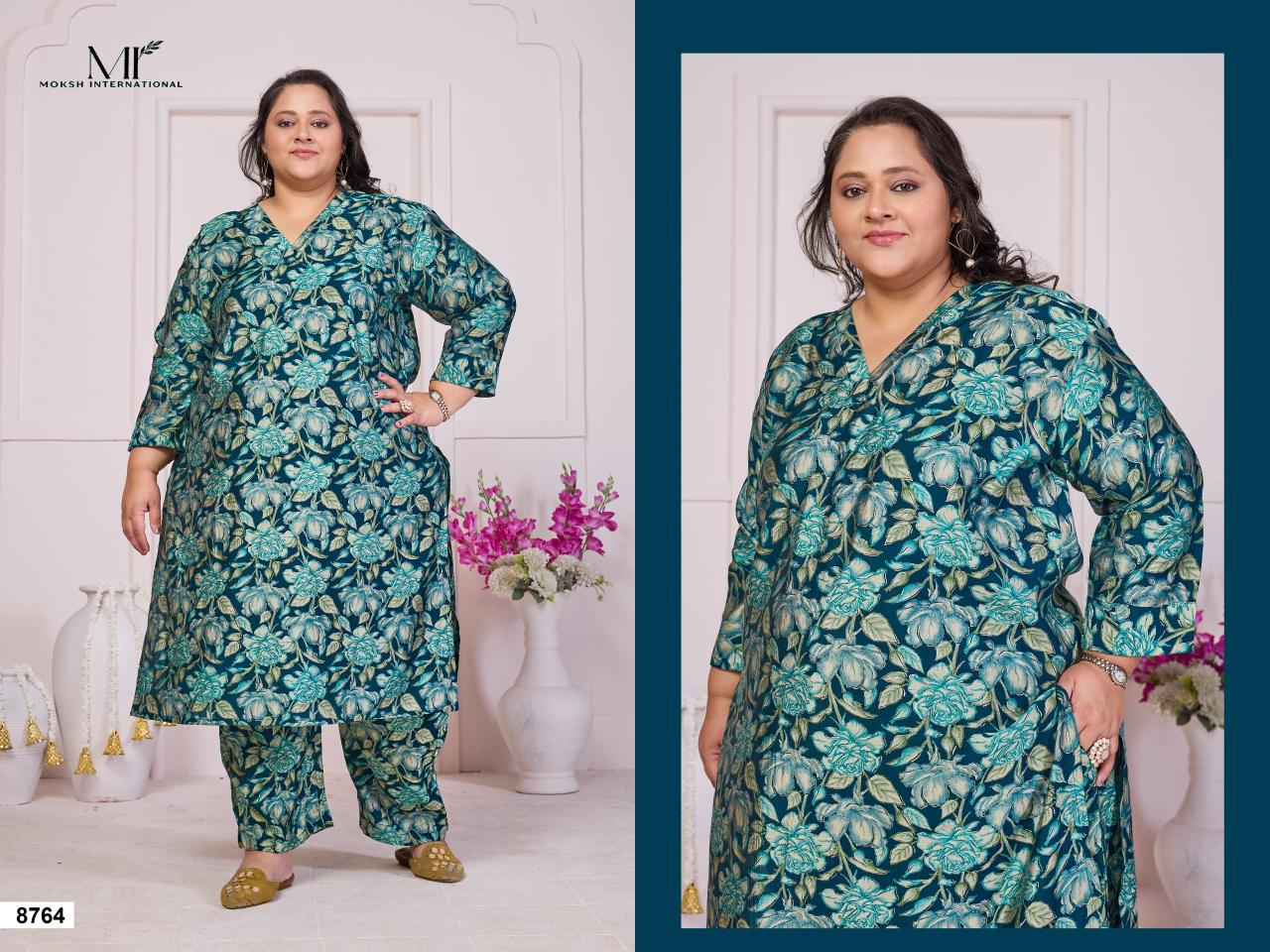 Moksh International Plus Size Co ord Set Shisha Vol 2 catalog coord set wholesale in Surat