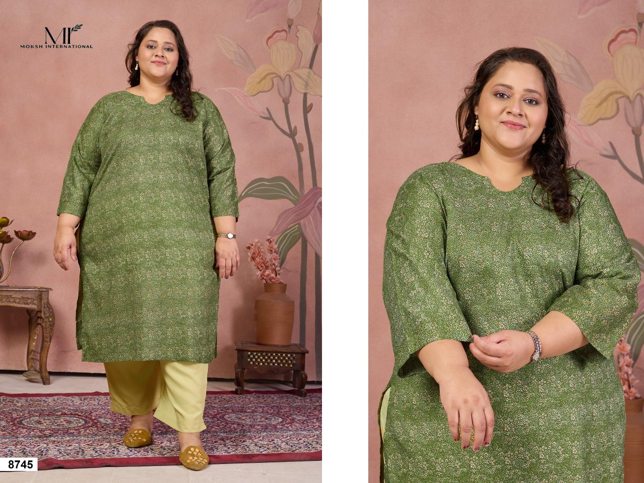 Moksh International Plus Size Cotton Khushi vol 4 catalog selfie kurtis wholesaler in kolkata