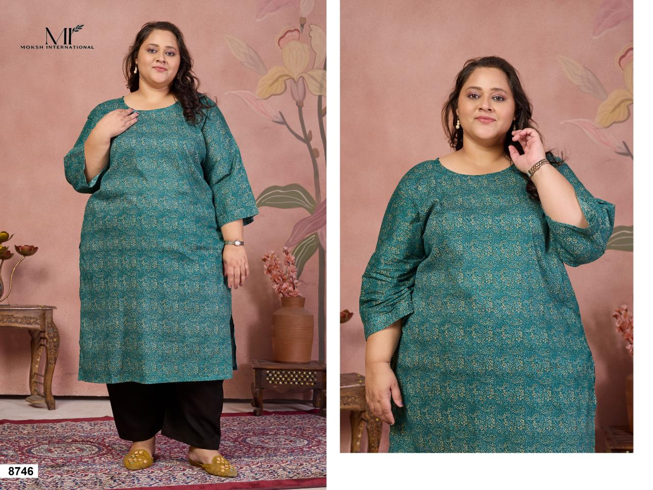Moksh International Plus Size Cotton Khushi vol 4 catalog selfie kurtis wholesaler in kolkata