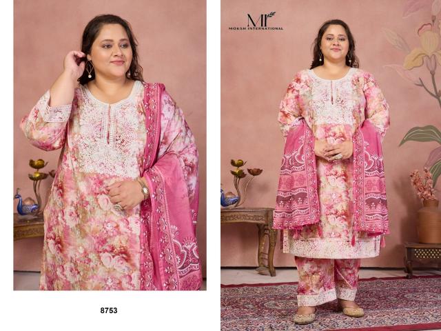 Moksh International Plus Size Cotton Sakhi vol 1 catalog plus size kurtis wholesale india