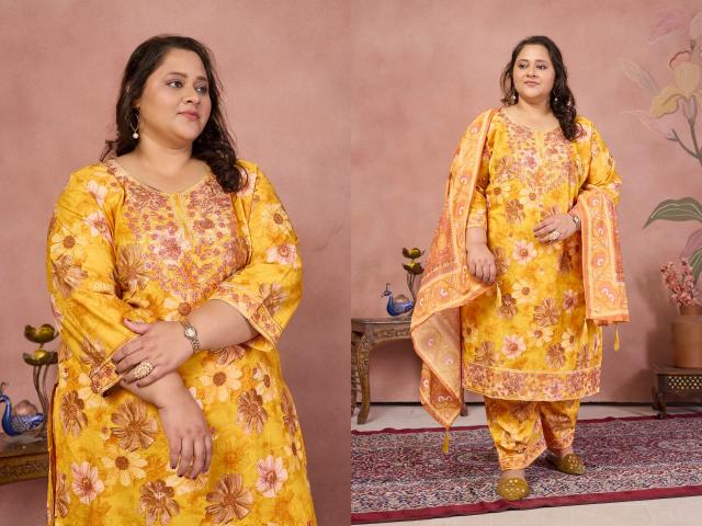 Moksh International Plus Size Cotton Sakhi vol 1 catalog plus size kurtis wholesale india