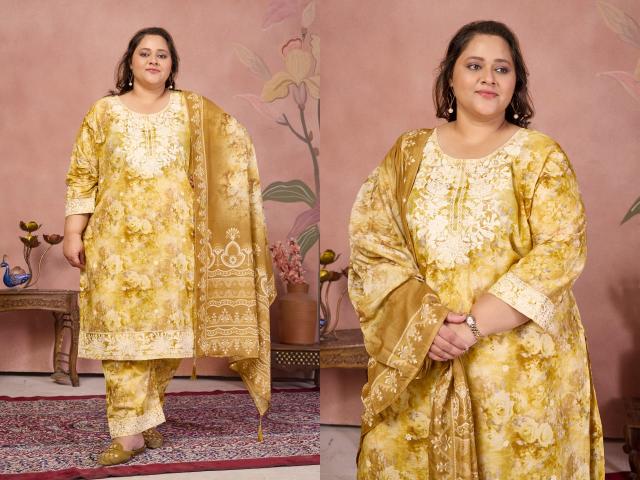 Moksh International Plus Size Cotton Sakhi vol 1 catalog plus size kurtis wholesale india