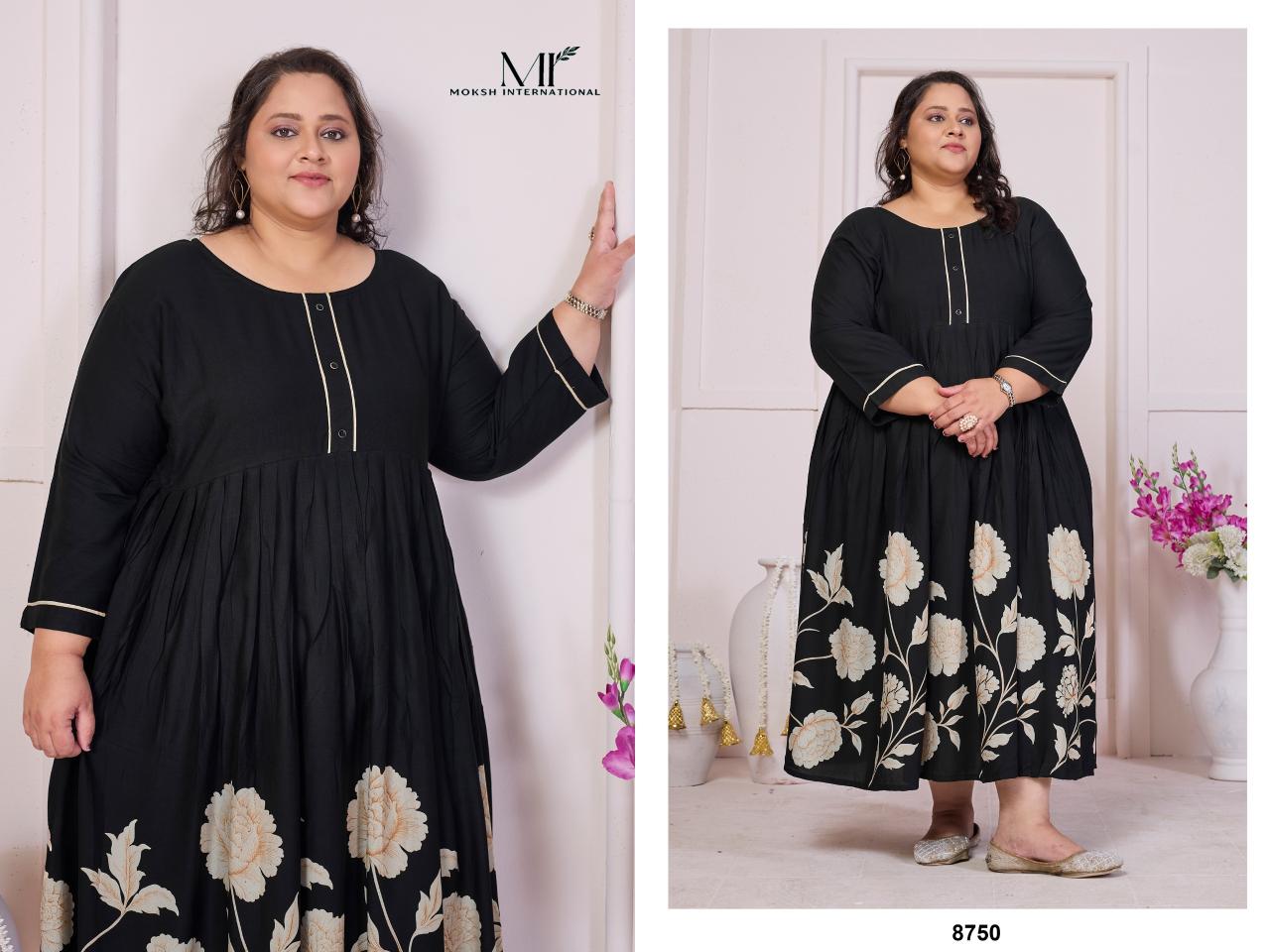 Moksh International Plus Size Sun Flower vol 1 catalog brand kurti wholesale store