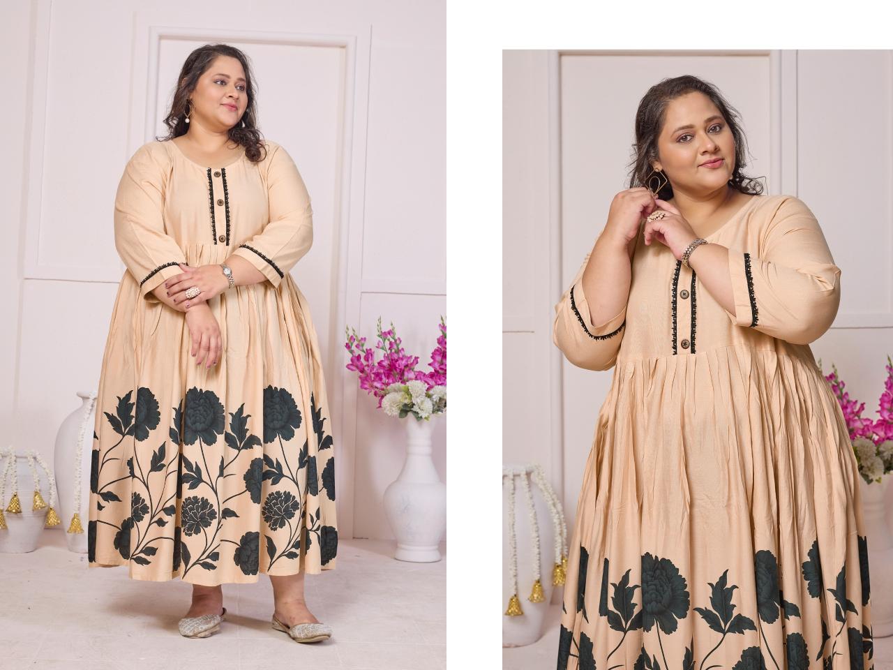 Moksh International Plus Size Sun Flower vol 1 catalog brand kurti wholesale store