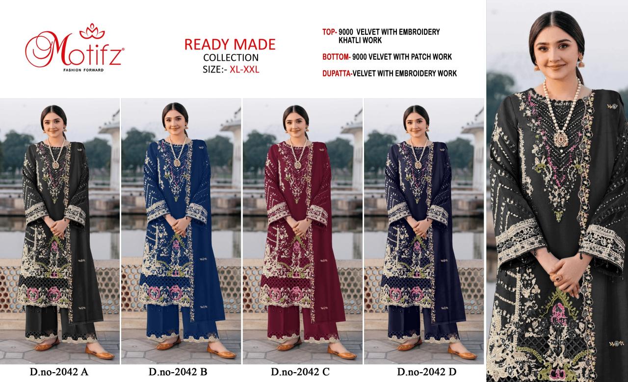 Motifz 2042 catalog pakistani suit wholesale market