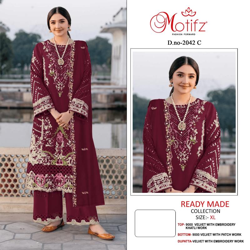Motifz 2042 catalog pakistani suit wholesale market