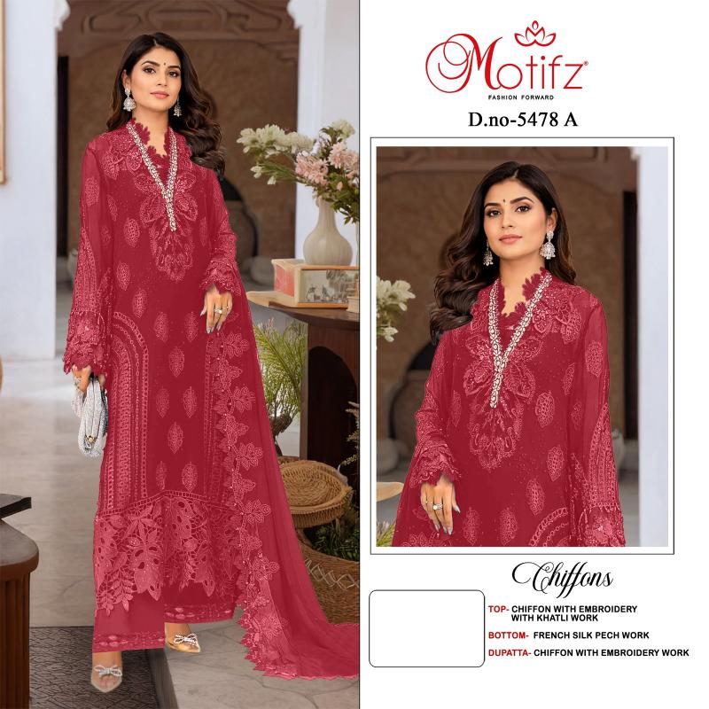 Motifz 5478 catalog wholesaler of pakistani phulkari suits