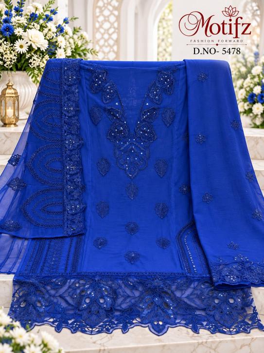 Motifz 5478 catalog wholesaler of pakistani phulkari suits