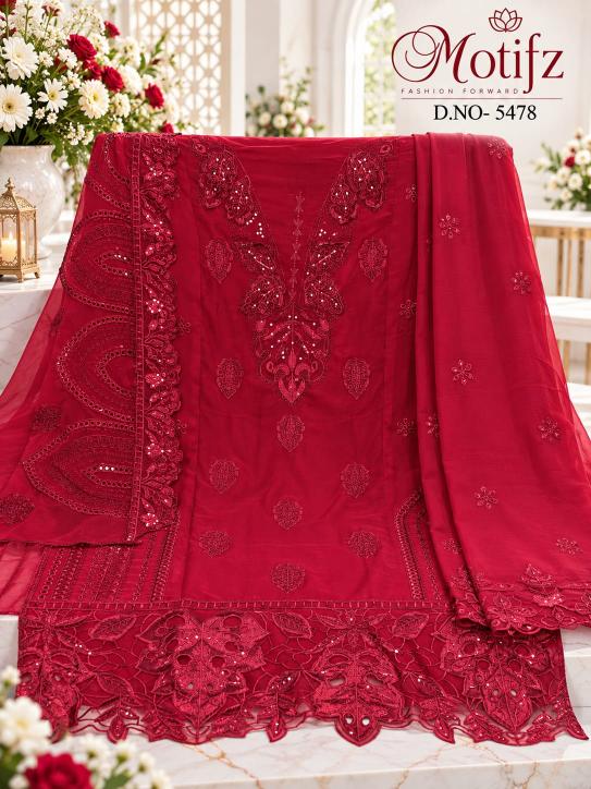 Motifz 5478 catalog wholesaler of pakistani phulkari suits