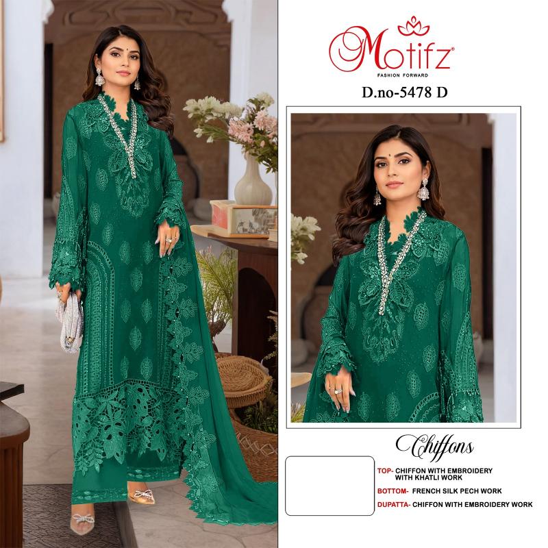 Motifz 5478 catalog wholesaler of pakistani phulkari suits