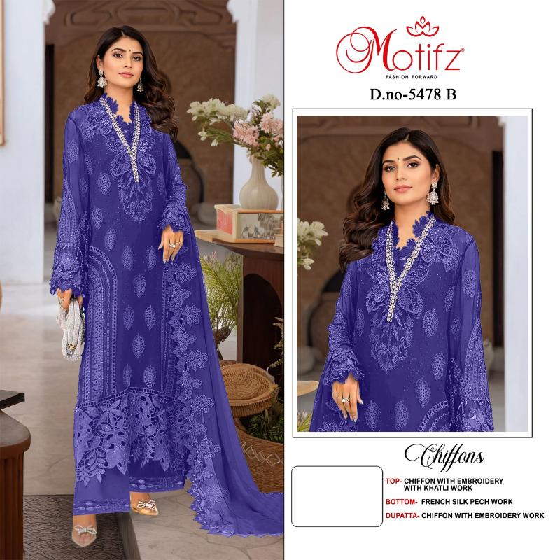 Motifz 5478 catalog wholesaler of pakistani phulkari suits