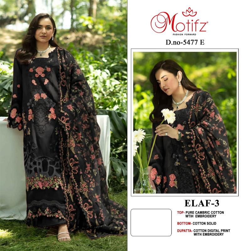 Motifz Elaf vol 3 5477 catalog pakistani suits wholesaler