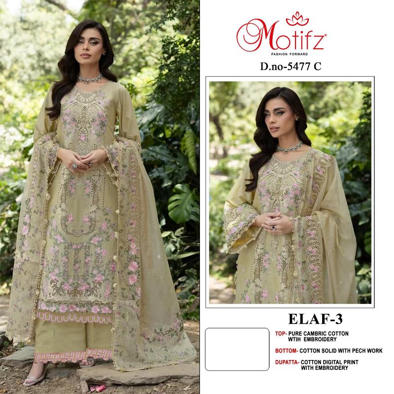 Motifz Elaf vol 3 5477 catalog pakistani suits wholesaler