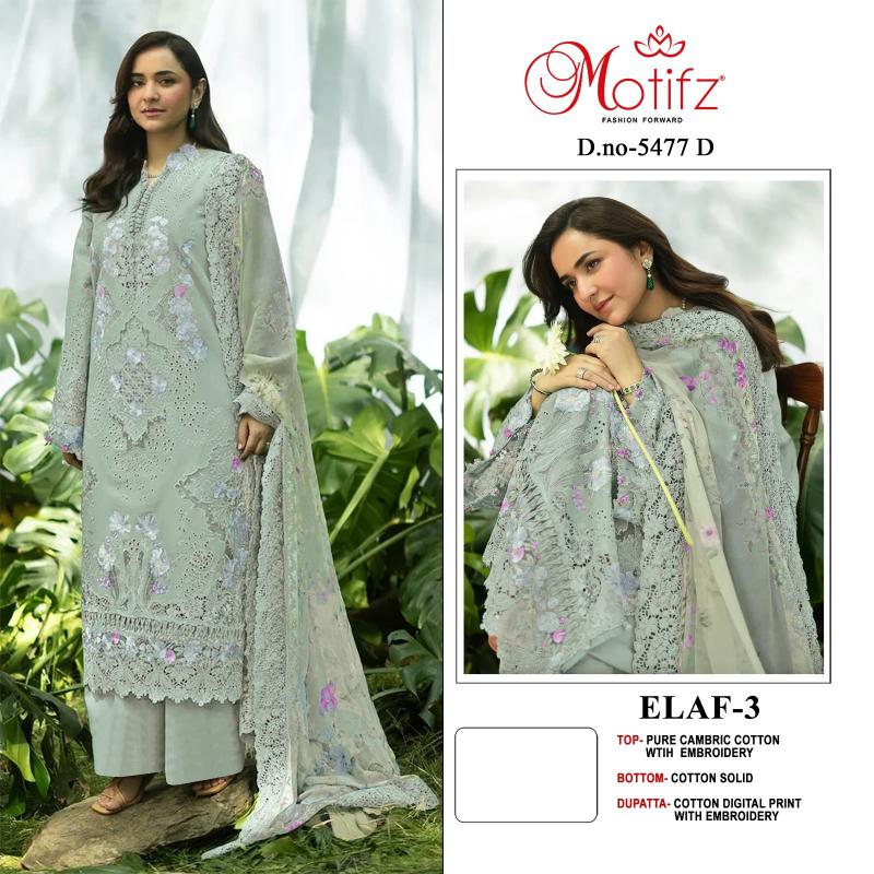 Motifz Elaf vol 3 5477 catalog pakistani suits wholesaler