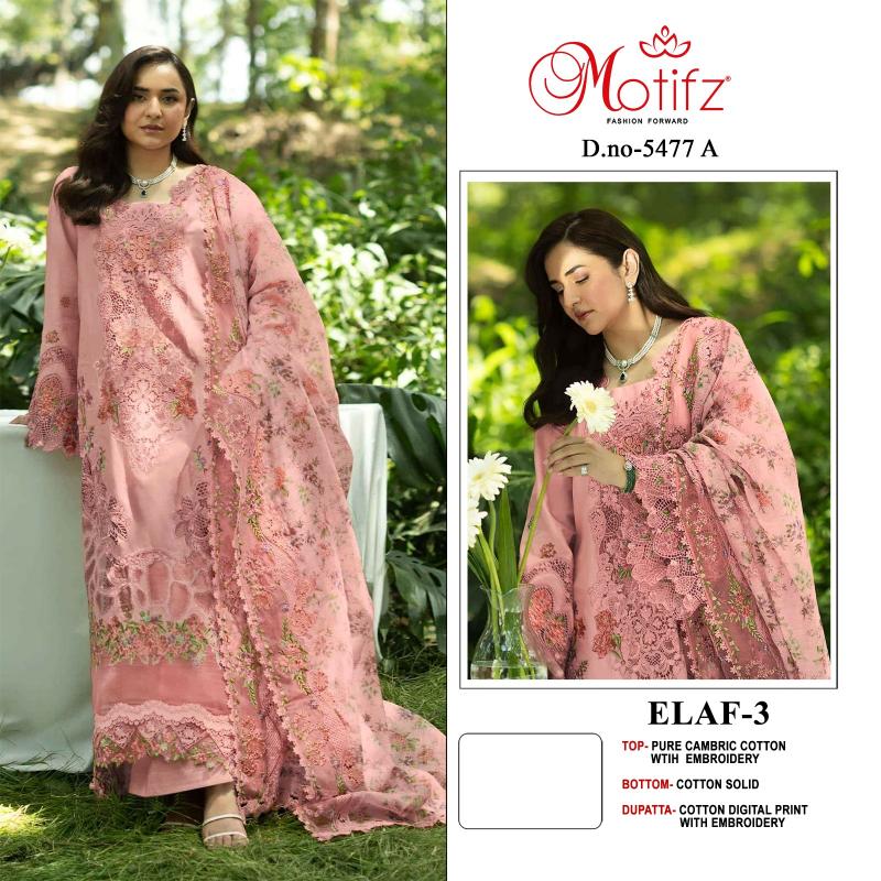 Motifz Elaf vol 3 5477 catalog pakistani suits wholesaler