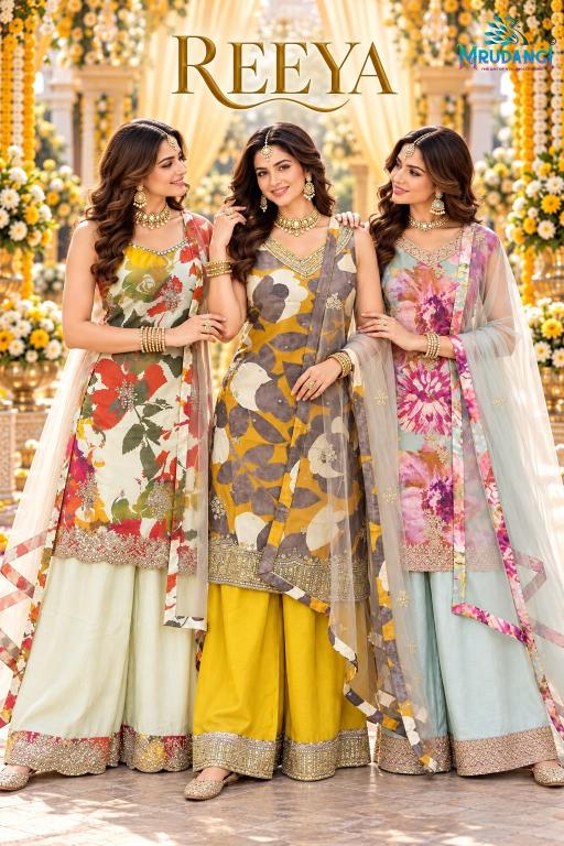 Mrudangi Reeya catalog unstitched salwar kameez wholesalers uk